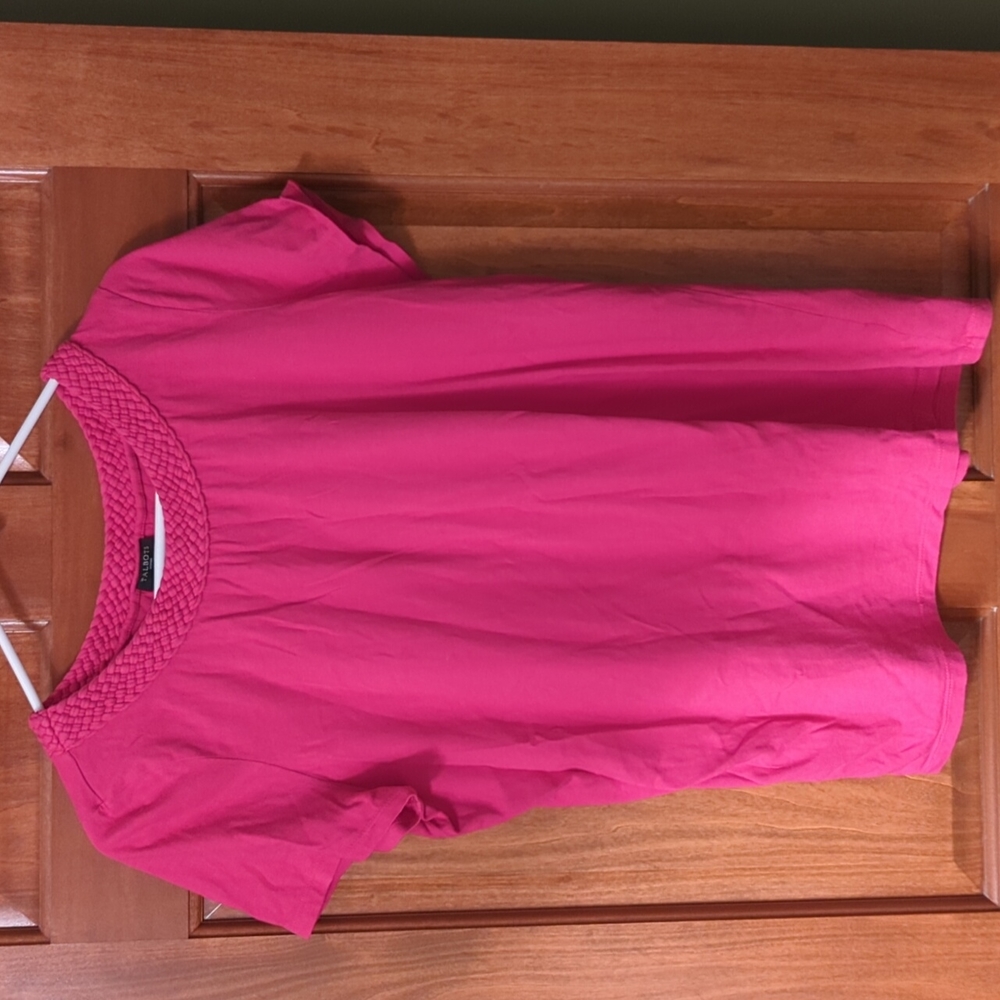 Talbots top with decorative collar